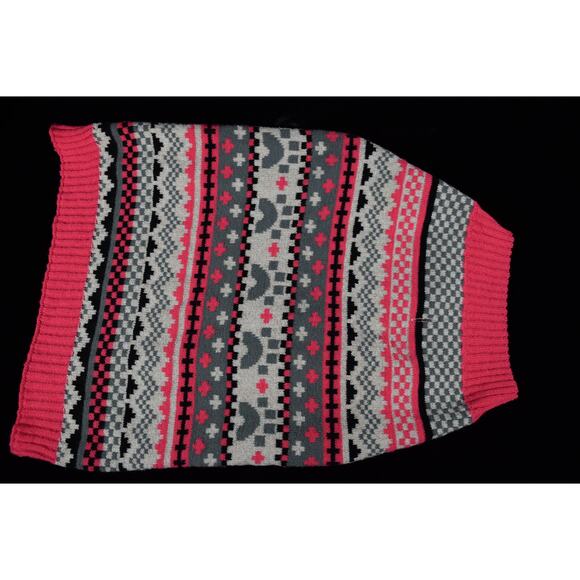 Pink Fair Isles Striped Large Dog Winter Sweater Jacket Walmart Branded Size L - Picture 2 of 7